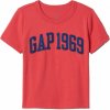 GAP Detské tričko BETTER GRAPHIC SU červenátmavo modrá