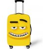 Elastický obal na kufor Crazy Face 15 - žiarivo žltý Veľkosť: L Elastický obal na kufor Crazy Face 15 - žiarivo žltý Veľkosť: L