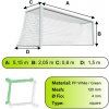 Sieť futbalovej bránky 5x2x0,8x1,5m/4mm#120mm 2ks bielo zelená Sieť futbalovej bránky 5x2x0,8x1,5m/4mm#120mm 2ks bielo zelená