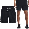 Under Armour UA Rival Terry 6in Short-BLK 1382427-001 Čierna