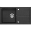 Sapho Drez granitový zabudovateľný s odkvapom, 77x44cm, čierny GR7204 Sapho Drez granitový zabudovateľný s odkvapom, 77x44cm, čierny GR7204