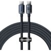 Baseus Crystal Shine kábel USB-C 100W, 1,2m, čierny CAJY000601 Baseus Crystal Shine kábel USB-C 100W, 1,2m, čierny CAJY000601