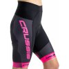 Crussis Dámske cyklistické kraťasy CRUSSIS, čierna / ružová Crussis Dámske cyklistické kraťasy CRUSSIS, čierna / ružová