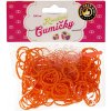 Gumičky Loom Bands (35) Loom Bands Pletací gumičky tmavě oranžové 200ks + háček Gumičky Loom Bands (35) Loom Bands Pletací gumičky tmavě oranžové 200ks + háček