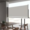Zaťahovacia bočná markíza na terasu krémová 60x300 cm Zaťahovacia bočná markíza na terasu krémová 60x300 cm
