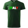 Italy Nápis - Tričko extra veľké (5-8XL) - 5XL ( Fľaškovozelená ) Italy Nápis - Tričko extra veľké (5-8XL) - 5XL ( Fľaškovozelená )