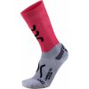 UYN ponožky LADY RUN COMPRESSION FLY SOCKS anthracite/coralfluor