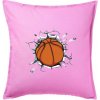 Basketbal lopta v triku - Vankúš 50x50 - 50x50 - Vrátane výplne ( Ružová ) Basketbal lopta v triku - Vankúš 50x50 - 50x50 - Vrátane výplne ( Ružová )