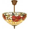 Závesná lampa Tiffany s nastaviteľnou nohou Ø36 ROSE Závesná lampa Tiffany s nastaviteľnou nohou Ø36 ROSE
