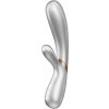 Vibrátor Králik Hot Lover Strieborný/Šampanský Satisfyer Vibrátor Králik Hot Lover Strieborný/Šampanský Satisfyer