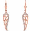 Brilio Silver Krásne bronzové náušnice Anjelské krídlo EA330R Brilio Silver Krásne bronzové náušnice Anjelské krídlo EA330R