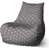 Sablio Sedací vak Bean Ružové bodky na šedej - 60 x 70 x 70 cm Sablio Sedací vak Bean Ružové bodky na šedej - 60 x 70 x 70 cm