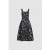Karl Lagerfeld Aop Orchid Denim Dress Orchid Dark Blue Denim