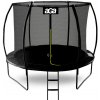 Aga SPORT EXCLUSIVE Trampolína 305 cm Čierna + ochranná sieť + rebrík Aga SPORT EXCLUSIVE Trampolína 305 cm Čierna + ochranná sieť + rebrík