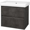 Dreja Skrinka pod umývadlo BONO SZZ2 70 (umývadlo Q) - D16 Tmavý betón / Úchytka T34 - nerez / D16 Tmavý betón Dreja Skrinka pod umývadlo BONO SZZ2 70 (umývadlo Q) - D16 Tmavý betón / Úchytka T34 - nerez / D16 Tmavý betón