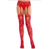Leg avenue - lace stockings with garters red Leg avenue - lace stockings with garters red