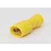 Tracon Electric Dutinka celoizolovaná plochá 6,3 (STCSH6) (4,0-6,0) žltá TR Tracon Electric Dutinka celoizolovaná plochá 6,3 (STCSH6) (4,0-6,0) žltá TR