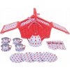 Bigjigs Toys čajová puntikovaná sada v piknikovém koši Bigjigs Toys čajová puntikovaná sada v piknikovém koši