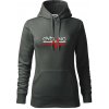 Cycling ekg - Mikina dámská Cape s kapucí - XS ( Tmavá bridlica (sivá so zeleným nádychom) ) Cycling ekg - Mikina dámská Cape s kapucí - XS ( Tmavá bridlica (sivá so zeleným nádychom) )