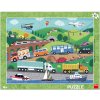 Dino Puzzle doskové Dopravné prostriedky 40 dielikov Dino Puzzle doskové Dopravné prostriedky 40 dielikov