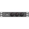 LANBERG PDU-03E-0200-BK PDU 10 1U 16A 3x 230v PL 2m Black LANBERG PDU-03E-0200-BK PDU 10 1U 16A 3x 230v PL 2m Black