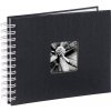 HAMA 1960 album klasický špirálový FINE ART 24x17 cm, 50 strán, čierna, biele l HAMA 1960 album klasický špirálový FINE ART 24x17 cm, 50 strán, čierna, biele l