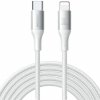 Joyroom S-A28 opletený nabíjací a dátový USB-C na Lightning 2m bílý