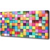 Foto obraz tlačený na plátne Farebné štvorce 100x50 cm Foto obraz tlačený na plátne Farebné štvorce 100x50 cm