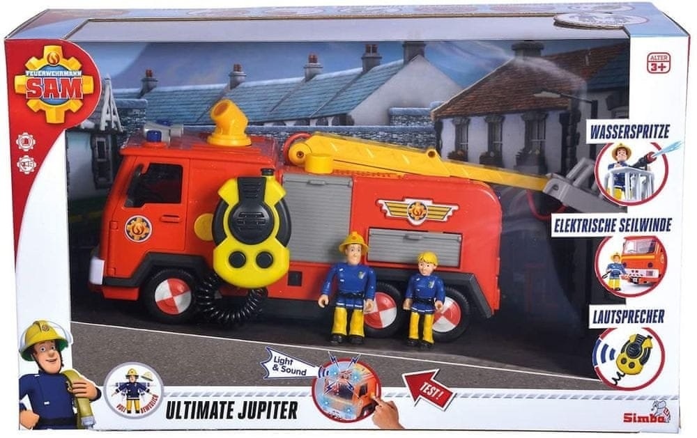 Simba Požiarnik Sam Hasičské auto Jupiter Mega Deluxe 28 cm