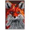 Maľovanie podľa čísel - Líška na love - 40x60 cm, bez dřevěného rámu - výroba CZ Maľovanie podľa čísel - Líška na love - 40x60 cm, bez dřevěného rámu - výroba CZ
