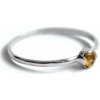 Grey Clymene Strieborný prsteň s drobným citrínom a solitérom FE49901391577431HI Grey Clymene Strieborný prsteň s drobným citrínom a solitérom FE49901391577431HI