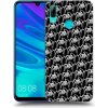 Púzdro Picasee silikónové Huawei P Smart 2019 - Separ - White On Black 2 čierne