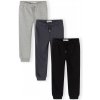 Minoti Chlapčenské tepláky slim fit 3pack Mix farieb šedá Minoti Chlapčenské tepláky slim fit 3pack Mix farieb šedá