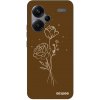 Picasee Fashion Case pre Xiaomi Redmi Note 13 Pro+ 5G - Brown flowers Picasee Fashion Case pre Xiaomi Redmi Note 13 Pro+ 5G - Brown flowers