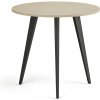 Konferenčný stôl PRIMO VIBE, priemer 80 cm, čierna podnož, breza Konferenčný stôl PRIMO VIBE, priemer 80 cm, čierna podnož, breza