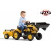 Falk Šliapací traktor 2076M Komastu Pedal backhoe s prívesom