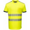 Portwest T181 PW3 Hi-Vis tričko OT181 Žltá-Námornícka modrá 4XL