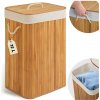 Bambusový kôš na bielizeň s pokrievkou 72 l Massido Bambusový kôš na bielizeň s pokrievkou 72 l Massido