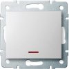 Kanlux LOGI Jednopólový vypínač s LED diódou - biely 25078 Kanlux LOGI Jednopólový vypínač s LED diódou - biely 25078