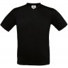 B&C Exact V-Neck tričko s výstrihom do V čierne