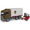 Bruder 3582 Logistická Scania UPS s vysokozdvižným vozíkom Bruder 3582 Logistická Scania UPS s vysokozdvižným vozíkom