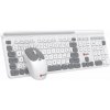 Klávesnice C-TECH Quallis WLKMC-05, bezdrátový combo set s myší, bílá, USB, CZ/SK WLKMC-05W Klávesnice C-TECH Quallis WLKMC-05, bezdrátový combo set s myší, bílá, USB, CZ/SK WLKMC-05W