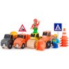 Woody Sada áut Stavebné stroje 12ks Woody Sada áut Stavebné stroje 12ks