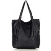 MARCO MAZZINI Kožená shopper kabelka | čierna v201a MARCO MAZZINI Kožená shopper kabelka | čierna v201a