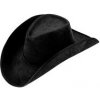 Semišový kovbojský klobúk, čierny Semišový kovbojský klobúk, čierny