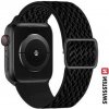 SWISSTEN NYLON BAND FOR APPLE WATCH 38 / 40 / 41 mm BLACK (with buckle) 46000705