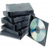Obal Slim na CD/DVD Q-CONNECT z plastu čierny/priehľadný, 25ks Obal Slim na CD/DVD Q-CONNECT z plastu čierny/priehľadný, 25ks