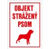 Samolepka objekt strážený psom A6 Samolepka objekt strážený psom A6