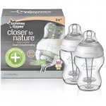 Kojenecká láhev 260 ml bílá 2ks - 0m+