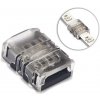 50ks 4pinový konektor pre 10mm LED RGB epoxidový pás 5050 Strip-to-cable - DJ-N10XB-4 50ks 4pinový konektor pre 10mm LED RGB epoxidový pás 5050 Strip-to-cable - DJ-N10XB-4